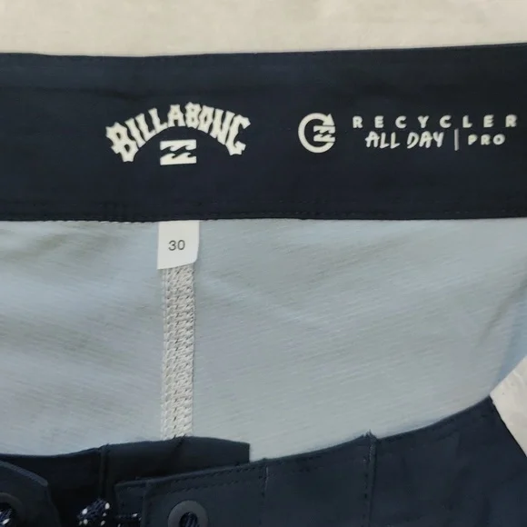 173. Billabong All Day Stripe Pro Performance Boardshorts | Color: Navy - Picture 8 of 9